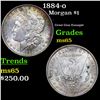 Image 1 : 1884-o Morgan Dollar 1 Grades GEM Unc