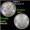 1884-o Morgan Dollar 1 Grades Select Unc