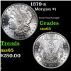 1879-s Morgan Dollar 1 Grades GEM Unc
