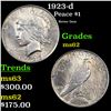 1923-d Peace Dollar 1 Grades Select Unc