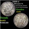 Image 1 : 1898-o Morgan Dollar $1 Grades GEM Unc