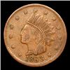 Image 2 : 1863 Indian Civil War Token F-62-367a R3 1c Grades vf+