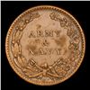 Image 3 : 1863 Army & Navy Civil War Token F-13/297a 1c Grades Choice AU
