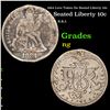 Image 1 : 1884 Love Token On Seated Liberty 10c Seated Liberty Dime 10c Grades ng