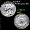 1932-P Washington Quarter 25c Grades Choice AU