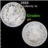 1888 Liberty Nickel 5c Grades g, good