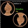 Cool Carved Out 1895 Indian 1c Grades ng