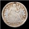 Image 2 : 1854 seated liberty dime love token intitials, C.T.C Grades NG