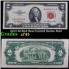 1953 $2 Red Seal United States Note Grades xf+