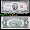 1953C $2 Red Seal United States Note Grades AU Details
