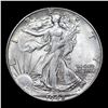 Image 2 : 1942-p Walking Liberty Half Dollar 50c Grades Choice AU/BU Slider