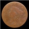Image 2 : 1820 Sm Date Coronet Head Large Cent 1c Grades g, good