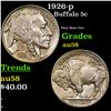1926-p Buffalo Nickel 5c Grades Choice AU/BU Slider