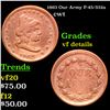 1863 Our Army Civil War Token F-45/332a 1c Grades vf details