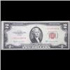 Image 2 : *Star Note* 1953B $2 Red Seal United States Note Grades Choice AU