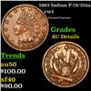 1863 Indian Civil War Token F-79/351a 1c Grades AU Details
