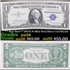 ** Star Note** 1957A $1 Blue Seal Silver Certificate Grades Choice AU/BU Slider