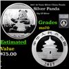 2017 10 Yuan Silver China Panda Graded ms70 by SEGS