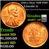 Image 1 : 1945-s Lincoln Cent Near TOP POP! 1c Grades GEM++ RD by SEGS