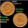 1902 Indian Cent 1c Grades Select Unc BN