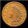 Image 2 : 1863 Not One Cent Civil War Token F-87/356a 1c Grades xf