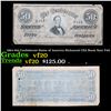 Image 1 : 1864 $50 Confederate States of America Richmond CSA Bank Note T-66 Grades vf, very fine