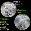 1926-s Peace Dollar $1 Grades Select Unc
