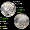 1923-p Peace Dollar $1 Grades Choice+ Unc
