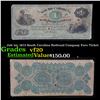 Jult 1st, 1873 South Carolina Railroad Company Fare Ticket Grades vf, very fine