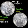Image 1 : 1887-p Morgan Dollar $1 Grades Choice Unc