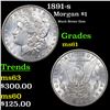 1891-s Morgan Dollar $1 Grades BU+