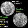 1885-o Morgan Dollar 1 Grades Choice+ Unc
