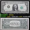 Image 1 : **Star Note** 1963B $1 'Barr Note' Federal Reserve Note Grades Gem CU