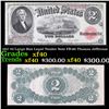 1917 $2 Large Size Legal Tender Note FR-60 Thomas Jefferson Grades xf