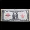 Image 2 : 1923 $1 Large Size Rare Red Seal  United States Note FR-40 Grades vf+