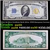 1934A $10 Silver Certificate North Africa  WWII Emergency Currency Grades Choice AU