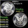 Image 1 : 1880-s Morgan Dollar 1 Grades GEM+ PL