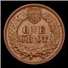 Image 3 : 1868 Indian Cent 1c Grades Unc details BN