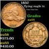 1857 Flying Eagle Cent 1c Grades Select AU