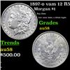 1897-o Morgan Dollar vam 12 R5 1 Grades Choice AU/BU Slider