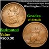 1783 Washington & Independence No Button Draped Bust Grades vf details