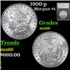 Image 1 : 1900-p Morgan Dollar 1 Grades GEM+ Unc by SEGS
