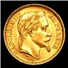 Image 2 : 1861 20 French Francs - Napoleon III Laureate Head Gold Grades Choice Unc