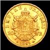 Image 3 : 1861 20 French Francs - Napoleon III Laureate Head Gold Grades Choice Unc