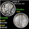 1926-d Mercury Dime 10c Grades xf+