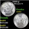 Image 1 : 1890-p Morgan Dollar $1 Grades Select+ Unc