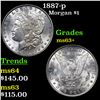 Image 1 : 1887-p Morgan Dollar $1 Grades Select+ Unc