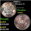 1880-s Morgan Dollar $1 Grades Choice+ Unc