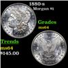 1880-s Morgan Dollar $1 Grades Choice Unc