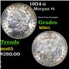 Image 1 : 1904-o Morgan Dollar $1 Grades GEM Unc